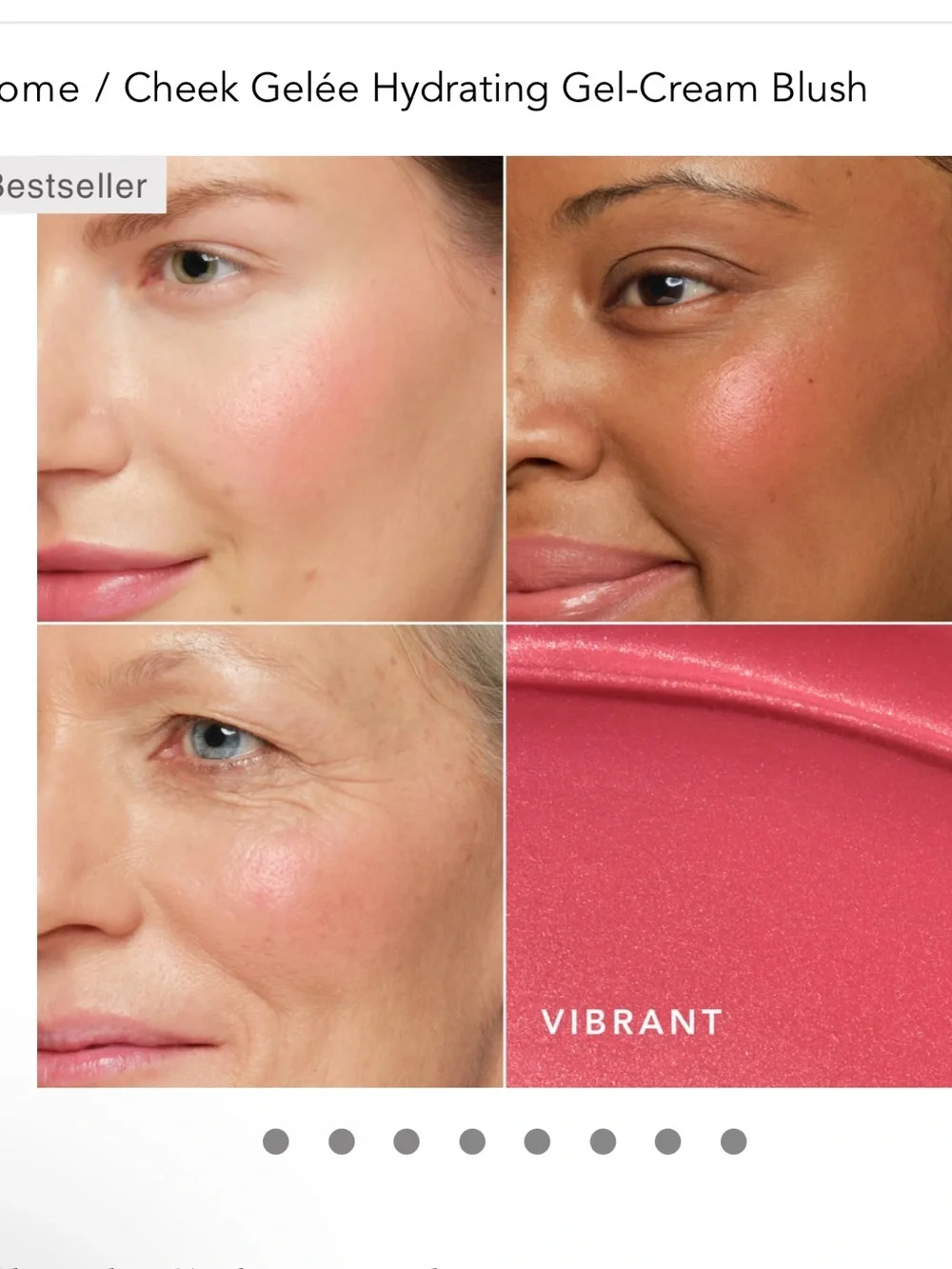 Chantecaille Vibrant Cheek Gelee Hydrating Gel-Cream Blush — Vibrant no box